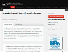 Tablet Screenshot of omegaprotectivesvcs.com